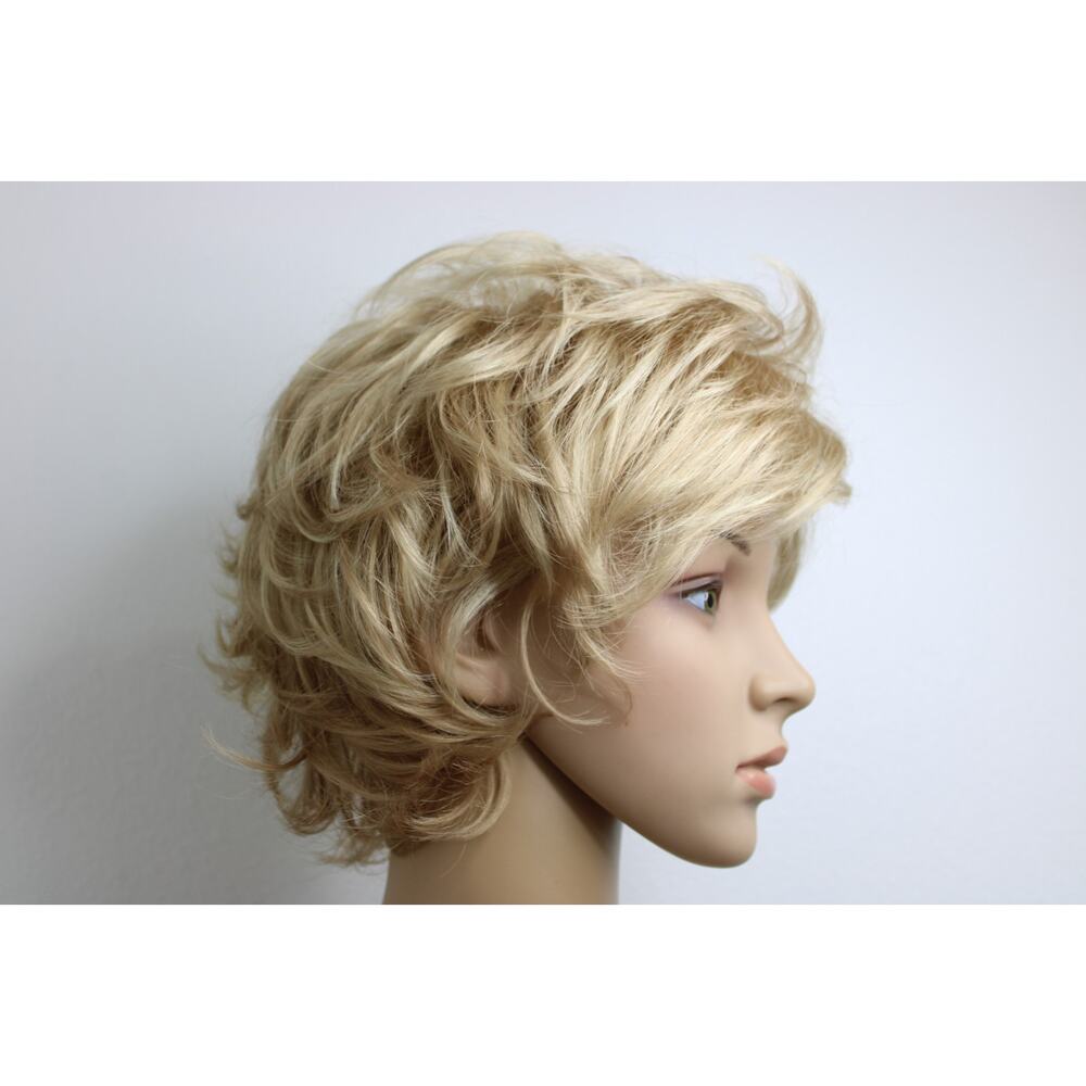 Envy by Alan Eaton Wig Blonde Textured Short Wavy 100% Kanekalon Fiber - Picture 3 of 10